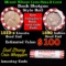 Mixed small cents 1c orig shotgun roll, 1919-s Wheat Cent, 1899 Indian cent other end, Seal Strong W