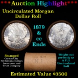***Auction Highlight*** 1879 & CC Uncirculated Morgan Dollar Shotgun Roll (fc)