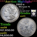 ***Auction Highlight*** 1892-s Morgan Dollar $1 Graded Choice AU By USCG (fc)