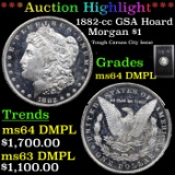 ***Auction Highlight*** 1882-cc GSA Hoard Morgan Dollar $1 Grades Choice Unc DMPL (fc)