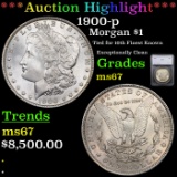 ***Auction Highlight*** 1900-p Morgan Dollar $1 Graded ms67 By SEGS (fc)