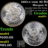 1883-o vam 30 R5 Morgan Dollar $1 Grades Select+ Unc