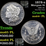 1878-s Morgan Dollar $1 Grades Choice Unc+ PL