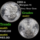 1881-s Morgan Dollar $1 Grades Choice+ Unc
