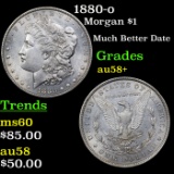 1880-o Morgan Dollar $1 Grades Choice AU/BU Slider+