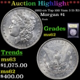 ***Auction Highlight*** 1882-o/s Top 100 Vam 3 I5 R3 Morgan Dollar $1 Graded Select Unc By USCG (fc)
