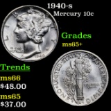1940-s Mercury Dime 10c Grades GEM+ Unc