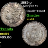 1885-p Morgan Dollar $1 Grades Choice Unc