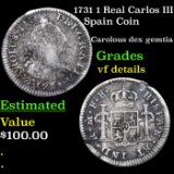 1731 1 Real Carlos III Grades vf details