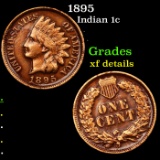 1895 Indian Cent 1c Grades xf details