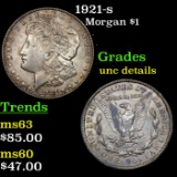 1921-s Morgan Dollar $1 Grades Unc Details