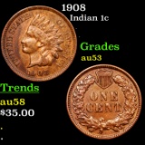 1908 Indian Cent 1c Grades Select AU