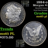 1884-o Morgan Dollar $1 Grades GEM Unc PL