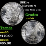 1881-s Morgan Dollar $1 Grades Choice+ Unc