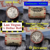 ***Auction Highlight*** Old Casino 50c Roll $10 Halves Stardust Hotel Vegas 1918 Walker & 'O' Barber