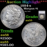 ***Auction Highlight*** 1884-s Morgan Dollar $1 Graded au55 By SEGS (fc)