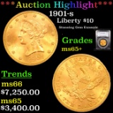 ***Auction Highlight*** PCGS 1901-s Gold Liberty Eagle $10 Graded ms65+ By PCGS (fc)