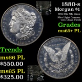 1880-s Morgan Dollar $1 Grades GEM+ PL