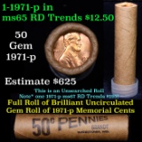 Uncirculated 1c orig shotgun roll, 1971-p  In Old Brinks wrapper