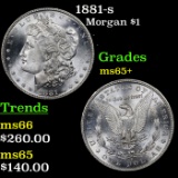 1881-s Morgan Dollar $1 Grades GEM+ Unc