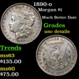1890-o Morgan Dollar $1 Grades Unc Details