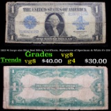 1923 $1 large size Blue Seal Silver Certificate, Signatures of Speelman & White Fr-239 Grades vg, ve