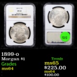 NGC 1899-o Morgan Dollar $1 Graded ms64 By NGC