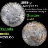 1898-p Morgan Dollar $1 Grades GEM Unc