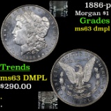 1886-p Morgan Dollar $1 Grades Select Unc DMPL