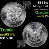1881-s Morgan Dollar $1 Grades GEM Unc PL