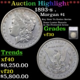 ***Auction Highlight*** 1893-s . Morgan Dollar $1 Graded vf30 By SEGS (fc)