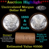 ***Auction Highlight*** 1889 & CC Uncirculated Morgan Dollar Shotgun Roll (fc)
