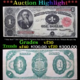 ***Auction Highlight*** **Star Note** 1891 Large Size $1 Treasury Note Edwin M Stanton Fr-351. Tillm