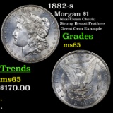 1882-s Morgan Dollar $1 Grades GEM Unc