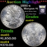 ***Auction Highlight*** 1891-s Morgan Dollar $1 Graded Choice+ Unc By USCG (fc)