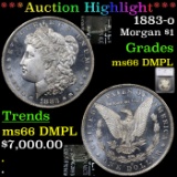 ***Auction Highlight*** 1883-o Morgan Dollar $1 Graded ms66 DMPL By SEGS (fc)