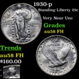 1930-p Standing Liberty Quarter 25c Grades Choice AU/BU Slider FH
