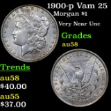 1900-p Vam 25 Morgan Dollar $1 Grades Choice AU/BU Slider