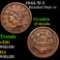 1844 N-3 Braided Hair Large Cent 1c Grades vf details