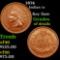 1874 Indian Cent 1c Grades xf details