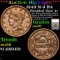 ***Auction Highlight*** 1849 N-9 R4 Braided Hair Large Cent 1c Graded au58 By SEGS (fc)