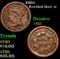 1851 Braided Hair Large Cent 1c Grades vf+