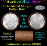 ***Auction Highlight*** 1889 & CC Uncirculated Morgan Dollar Shotgun Roll (fc)