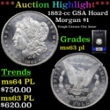 ***Auction Highlight*** NGC 1882-cc GSA Hoard Morgan Dollar $1 Graded ms63 pl By NGC (fc)