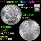 ***Auction Highlight*** 1885-o Morgan Dollar $1 Graded ms66+ By SEGS (fc)