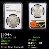 NGC 1904-o Morgan Dollar $1 Graded ms65 By NGC