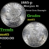 1885-p Morgan Dollar $1 Grades GEM Unc