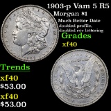 1903-p Vam 5 R5 Morgan Dollar $1 Grades xf