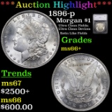 ***Auction Highlight*** 1896-p Morgan Dollar $1 Graded ms66+ By SEGS (fc)