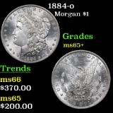 1884-o Morgan Dollar $1 Grades GEM+ Unc